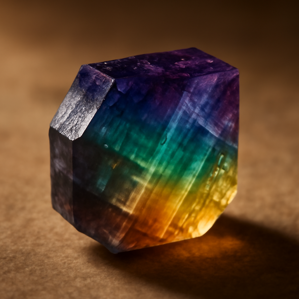 Cristal Fluorita Arco-Íris