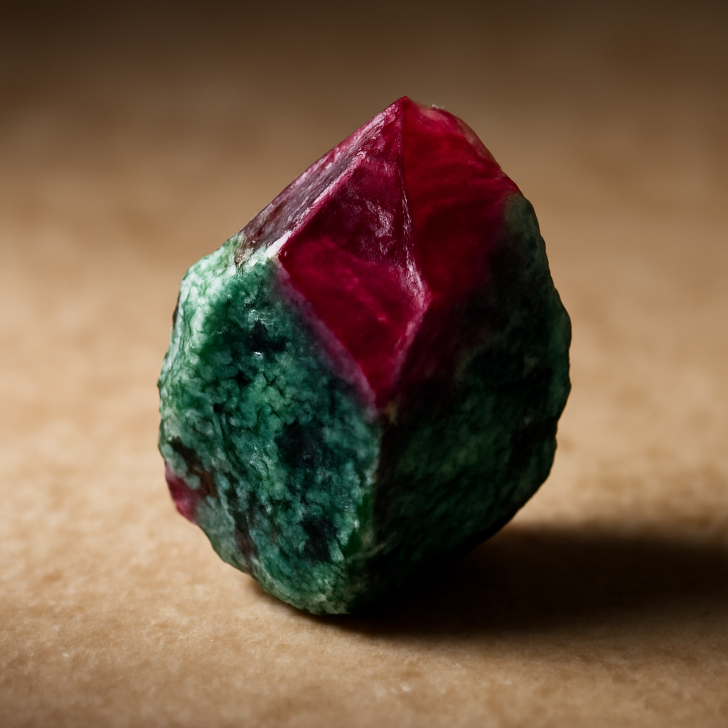 Cristal Anyolita (Zoisita com Rubi)
